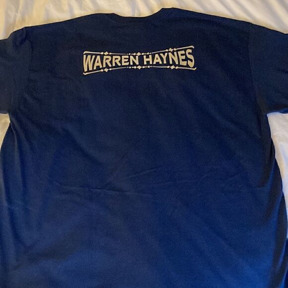 Gildan Warren Hayes Concert T-shirt in Navy Cotton with Short Sleeves. Size XL. - Picture 3 of 6